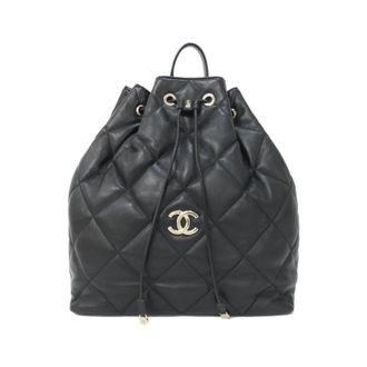 Chanel Black Leather Backpack (Pre-Owned)