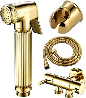 OEM Kit De Rociador De Bid&eacute; Para Inodoro De 1 Pieza, Rociador De Pared De Lat&oacute;n Antiguo, Rociador Higi&eacute;nico Manos Libres Para Inodoro Y Ba&ntilde;o