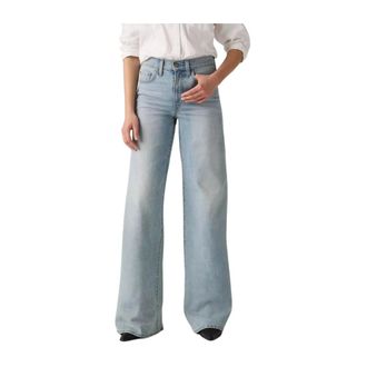 Levi's Dames, Jeans, Blauw, Maat: W28 L32 Denim