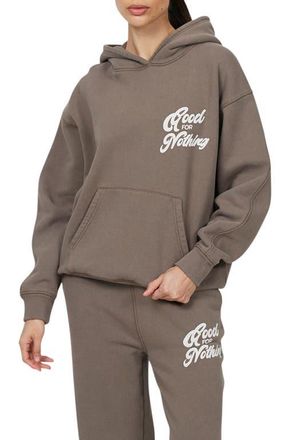 Good For Nothing Funk Relaxed Hoodie in Brown at Nordstrom, Size X-Small Uk