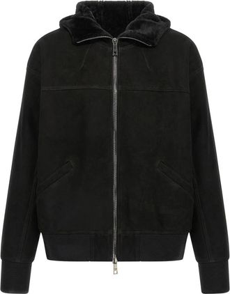 Giorgio Brato Jacket On Shearling - Heren - Zomerjassen - Zwart - XL - Leer - Jassen