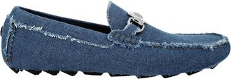 Philipp Plein Driver Moccasins - Heren - Loafers - Blauw - 40 EU - Katoen - Schoenen