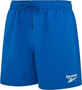 Reebok Badeshorts REEBOK Yale, Herren, Gr. XL, N-Gr, blau (vector blau), Microfaser, Polyester, clean, unifarben, Badehosen Badeshorts, mit Kordelzug und ela