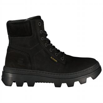 G-Star Mens Noxer High Nubuck Round Toe Platform Boots In Black