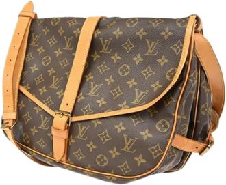 Louis Vuitton Pre-owned Cross Body Bags, female, Brown, Size: ONE SIZE Pre-owned Saumur Handbag