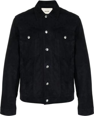 Zadig&Voltaire Heren, Jassen, Blauw, Maat: XL Su&egrave;de