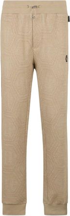 Philipp Plein Heren, Broeken, Beige, Maat: 2XL Katoen