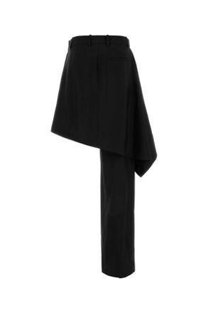 Bottega Veneta 819909v0b30 1000 Black Exterior: Wool Gonne Skirt