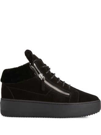 Giuseppe Zanotti Kriss suede platform sneakers - Black