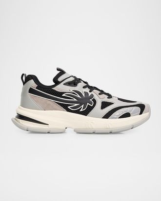 Palm Angels Men & apos;s Palm Leather and Mesh Runner Sneakers