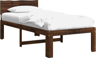vidaXL Estructura De Cama Individual Con Cabecera Rostock Vidaxl