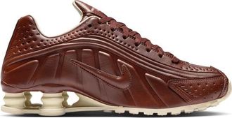 Nike Womens Shox R4 - Running Shoes Dk Pony/Dk Pony/Soft Pearl Size 10.0