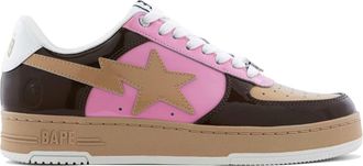 A Bathing Ape Low-Top Sneakers with Contrast Details and Iconic Motifs