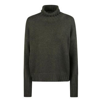 Aragona D3447Tf Su&eacute;ter de Cuello Alto - Knitwear - Mujer - Verde - 2XS