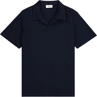 Nn.07 T-shirt con colletto polo - Blu