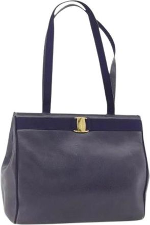 Ferragamo Pre-owned Shoulder Bags, female, Purple, Size: ONE SIZE Pre-owned Tote Bag