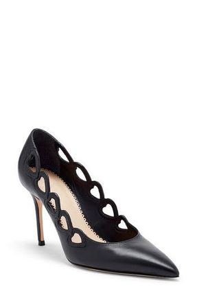Cinq &agrave; Sept Margot Pointed Toe Pump in Black at Nordstrom Rack, Size 9Us / 39Eu