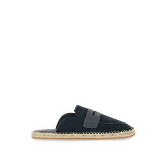 Paul & Shark Taormina Suede Mules - male - Paul & Shark - Espadrilles - Blue - 7 UK - Shoes