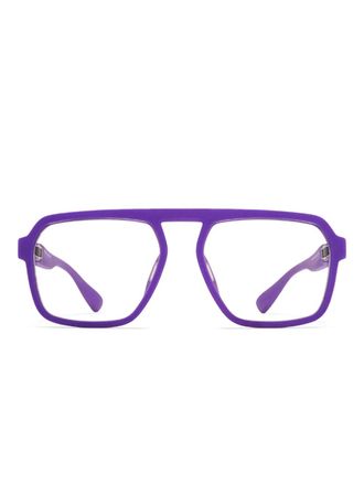 Mykita Leto geometric-shape glasses - Purple