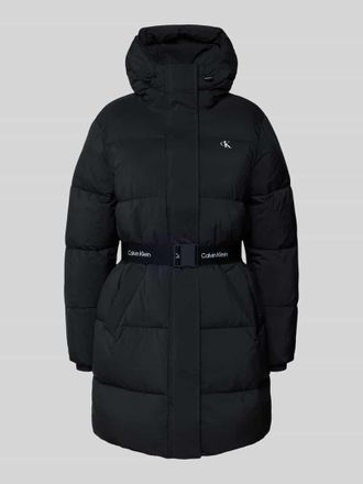 Calvin Klein Jeans Steppmantel mit Label-Print in Black, Gr&ouml;&szlig;e S