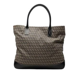 Fendi Pre-owned Tote Bags, female, Beige, Size: ONE SIZE Pre-owned Canvas Tote