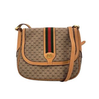 Gucci Pre-owned Cross Body Bags, female, Beige, Size: ONE SIZE Pre-owned Vintage Canvas Cross Body Bag