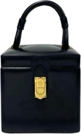 Loewe Pre-owned Handbags, female, Blue, Size: ONE SIZE Pre-owned Leather Handbag
