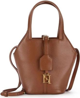 Elisabetta Franchi Everywhere Kleine Hobo Tas - Dames - Handtassen - Bruin - ONE Size - Leer - Tassen