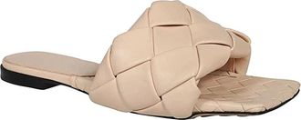 Bottega Veneta Lido Sandal Flat - Dames - Sandalen - Beige - 36 EU - Leer - Schoenen