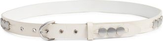 Rag & Bone Luna Leather Belt in Antique White at Nordstrom, Size X-Small