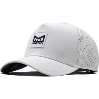 Melin Odysea Stacked Hydro Performance Snapback Hat in White at Nordstrom, Size X-Large