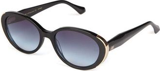 Ana Hickmann Womens Sunglasses Black-Gold Acetate