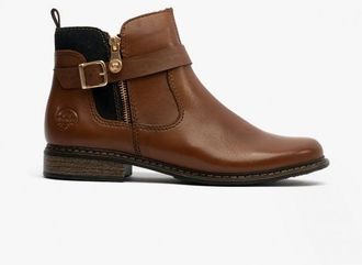 Rieker Z4959-22 Womens Leather Boots Chestnut - Brown - Size UK 6.5