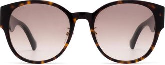 Gucci Occhiali da sole tondi - Marrone