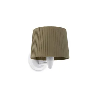 Faro Barcelona Samba Aplique De Pared Blanca/encintada Verde 64306-37
