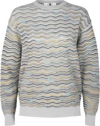 M Missoni Metallic Crochet-Knit Cotton-Blend Sweatshirt