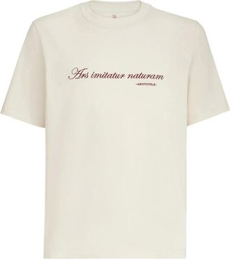 Brunello Cucinelli Hombre, Camisetas, Beige, Talla: S