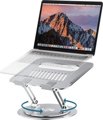 OEM Adecuado Ajustable Port&aacute;til Giratoria 360&deg;, Ergon&oacute;mico Ordenador Plegable Port&aacute;til Port&aacute;til, Todos Macbooks Port&aacute;tiles 10 16 Pulgadas, Plateado