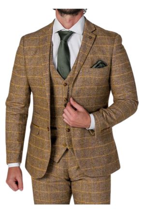 PAUL ANDREW Harris 3 Piece Tweed Suit