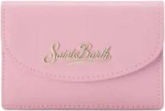MC2 Saint Barth Leren Kaarthouder - Dames - Portefeuilles - Roze - ONE Size - Leer - Accessoires