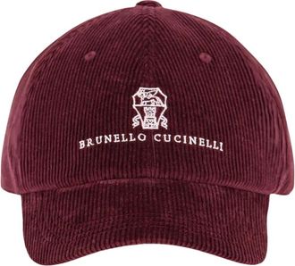 Brunello Cucinelli Gorra de B&eacute;isbol con Logo - Accessories - Hombre - Rojo - M