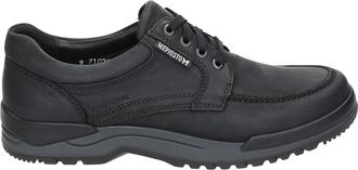 Mephisto Casual leren schoenen Zwart - Heren - Veterschoenen - Zwart - 42 EU - Leer - Schoenen