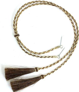 M&F Western Products M & F Western Braided Stampede String with Tassel, Rust, One Size