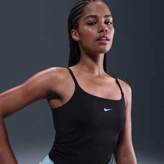 Nike Womens One Dri-FIT Tank Top in Black | IH8605-010