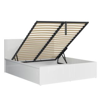Petits Meubles Cama canap&eacute; 160x200 con somier paneles de mdf blanco