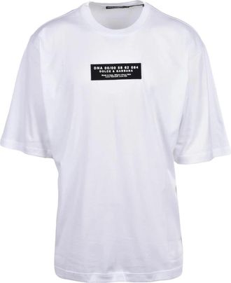 Dolce & Gabbana T-Shirt - Heren - T-shirts - Wit - S - Katoen - Tops