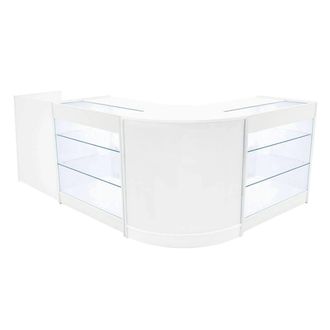 MonsterShop Aries LED Shop Counter Set CM60, TB60 & 2 x K900 - White