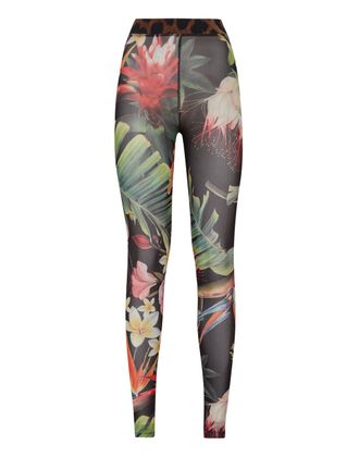 Philipp Plein Leggings Flowers