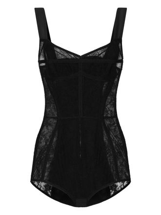 Dolce & Gabbana Body met sweetheart hals - Zwart