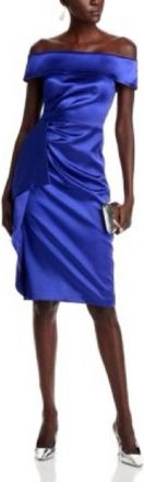 Eliza J Off Shoulder Dress In Purple